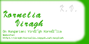 kornelia viragh business card